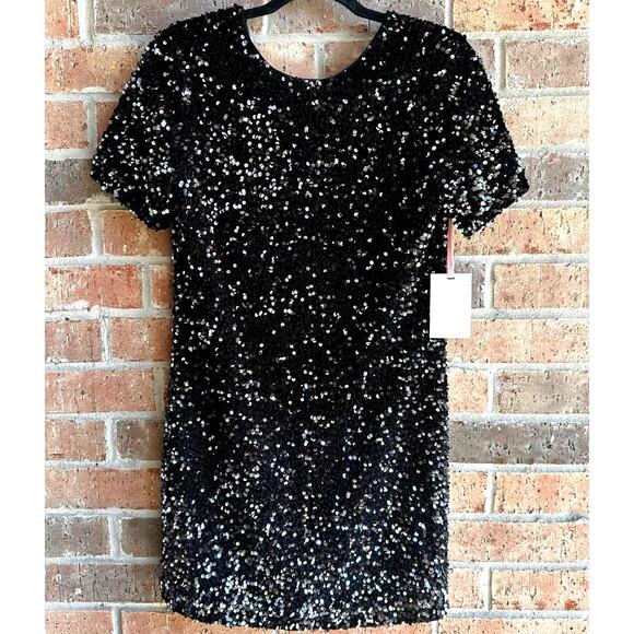 Alex Marie Sequence Short Sleeve Dress - Picture 1 of 4